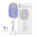 پشه کش راکتی شارژی دو کاره با پایه Mosquito killer Racket KLZ-918