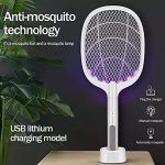 پشه کش راکتی شارژی دو کاره با پایه Mosquito killer Racket KLZ-918