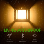 لامپ دیواری خورشیدی شارژی, لامپ دیواری سولار, Solar Interaction Wall Lamp, لامپ خورشیدی سنسوردار, چراغ دیواری خورشیدی باغ, چراغ دیواری سولار ضدآب, روشنایی خورشیدی فضای باز