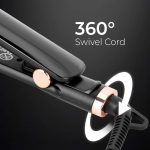 اتو مو با روکش سرامیکی, اتو مو مشکی و رزگلد, اتو مو حرفه‌ای, اتو مو با طراحی شیک, دستگاه صاف‌کننده مو, اتو مو سرامیکی, اتو مو برای سالن زیبایی