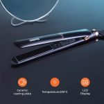 اتو مو با روکش سرامیکی, اتو مو مشکی و رزگلد, اتو مو حرفه‌ای, اتو مو با طراحی شیک, دستگاه صاف‌کننده مو, اتو مو سرامیکی, اتو مو برای سالن زیبایی