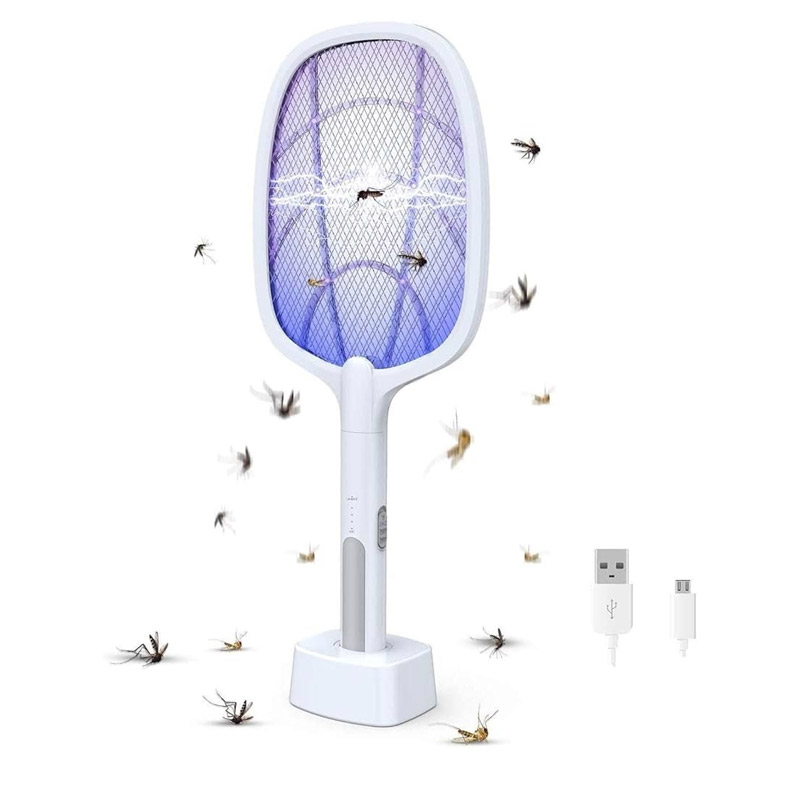 پشه کش راکتی شارژی دو کاره با پایه Mosquito killer Racket KLZ-918