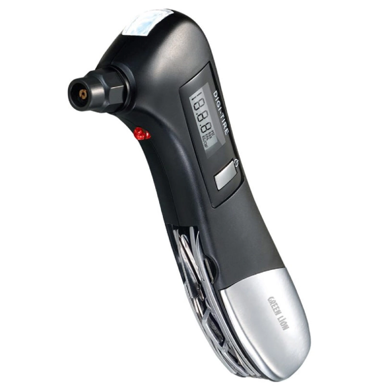 خرید Green Digital Tire Pressure Gauge 9 In 1 Rescue Tool