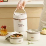 ست لانچ باکس سه‌ تکه کیف دار