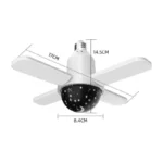 ابعاد لامپ پنکه‌ای موزیکال هوشمند ۳ پر