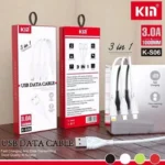 قیمت کابل شارژ سه کاره KIN مدل K-S06